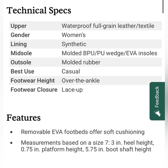 Sorel Lexie Wedge Boots, Dark Slate - 5.5 - Picture 8 of 9